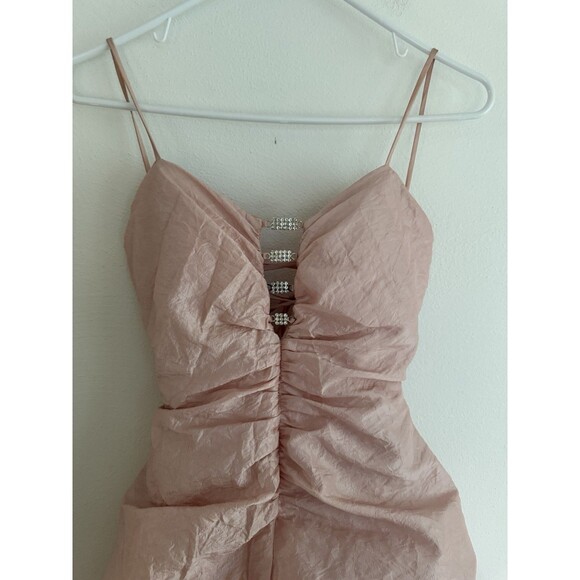 Vintage Masquerade Pink Gown Size 3/4 Cross Back Prom Quinceañera Dress - Picture 3 of 11